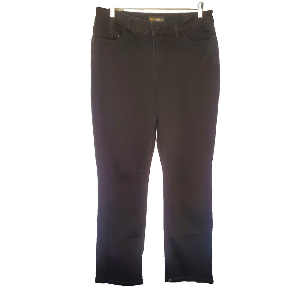 Lee Straight Leg Black Jeans Size 12